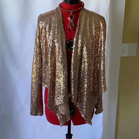 HYFVE Medium Sequined Shrug Blush color - Picture 1 of 8